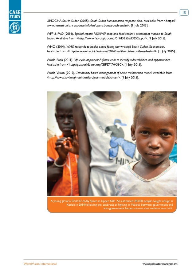 Sudan food shortage case study image