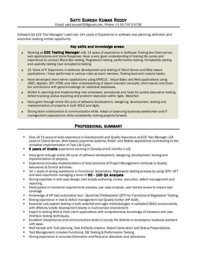 web tester resumes