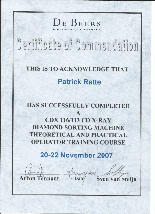 Certificate Cdx Cd X Ray