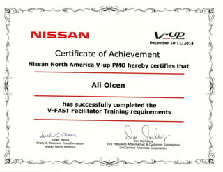 Nissan V-Fast Facilitator Training,
