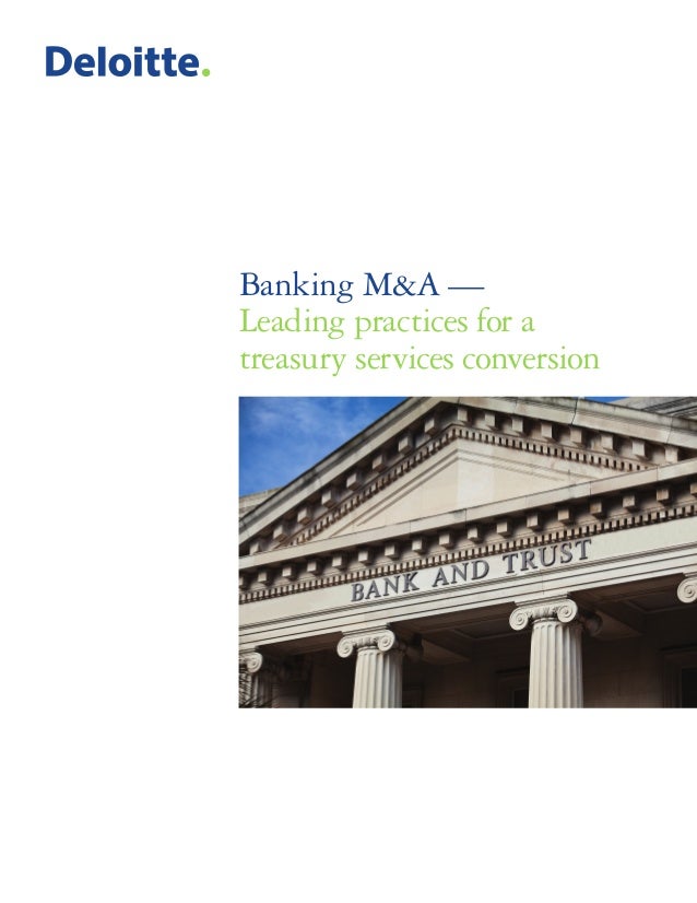 Treasury PostMerger Integration Brochure