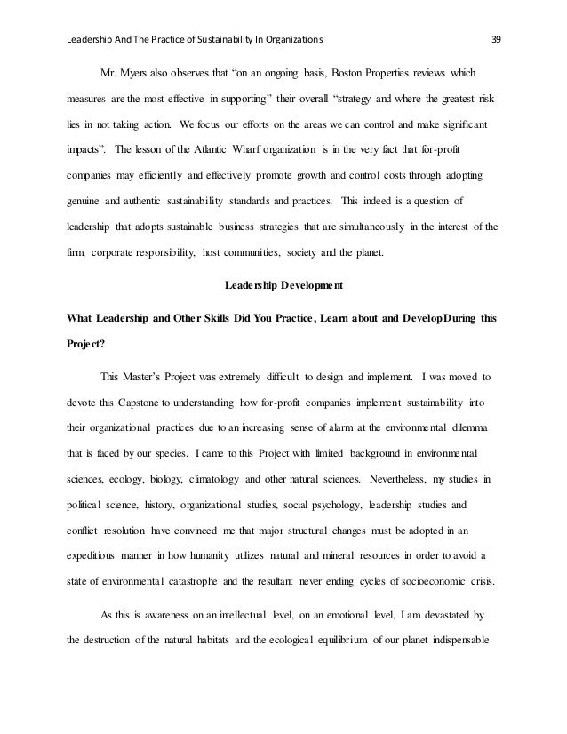 What is a capstone project in graduate school picture