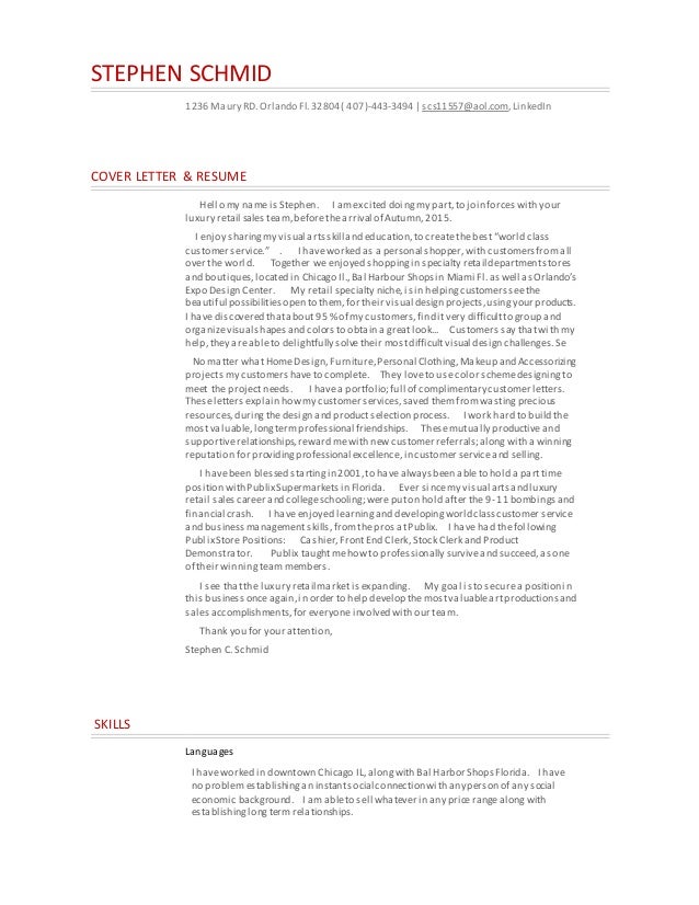 copy retail sales resume