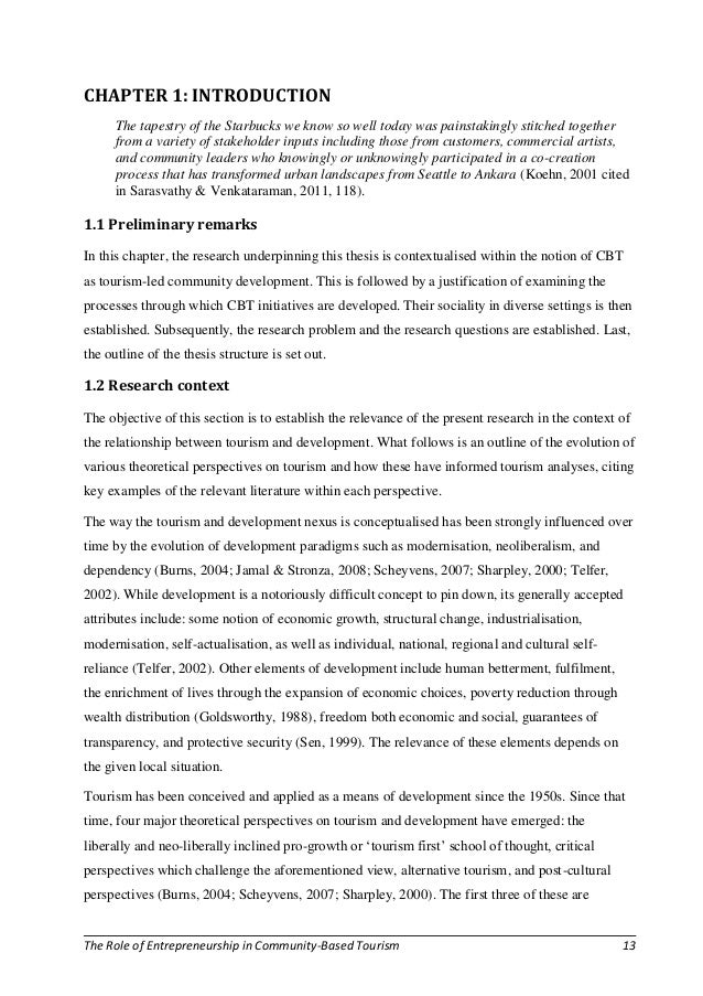 Phd thesis on sustainable tourism jobs