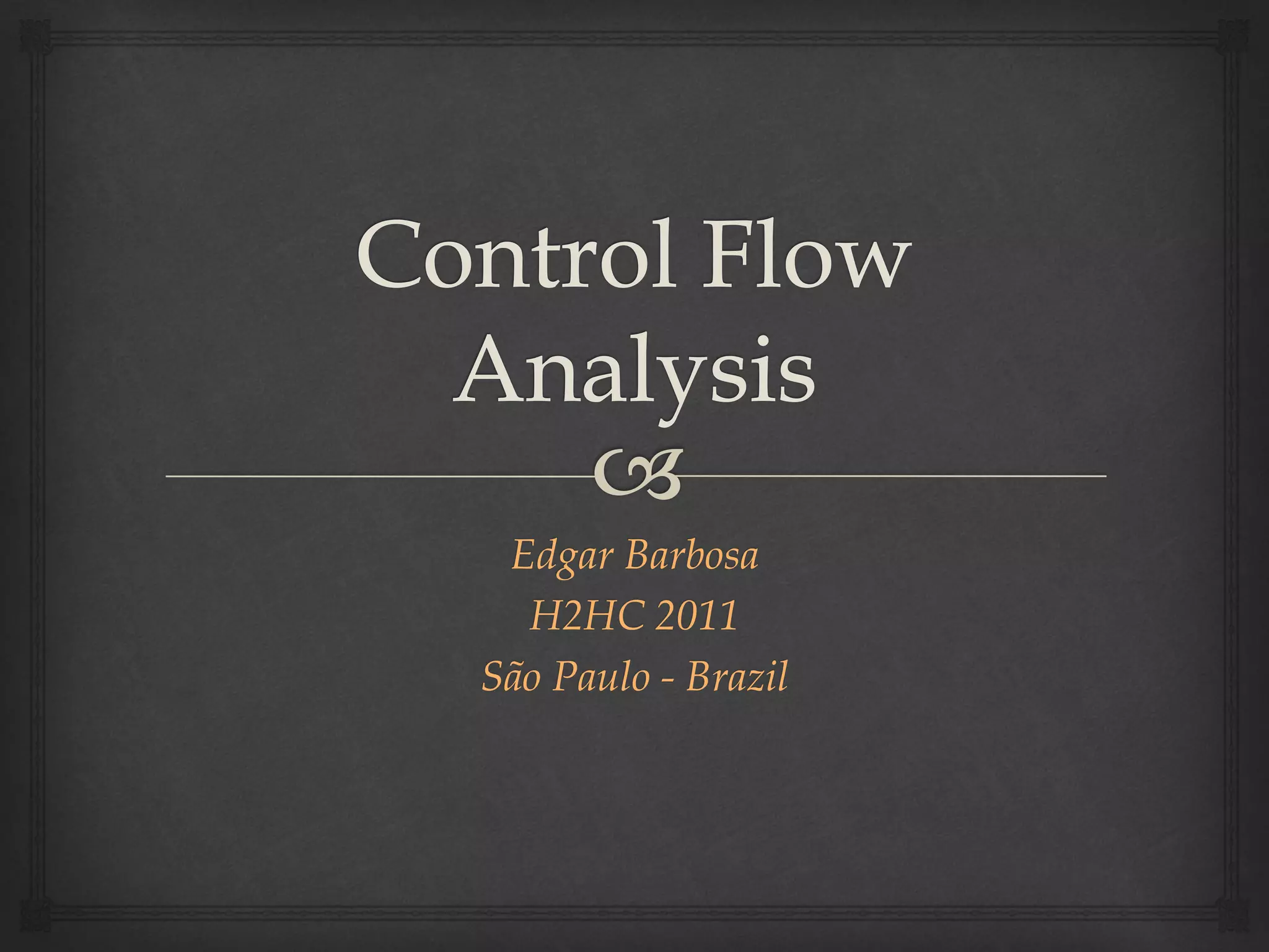 Control Flow Analysis | PDF | Programming Languages | Computing