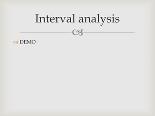 Interval analysis
            
 DEMO
 