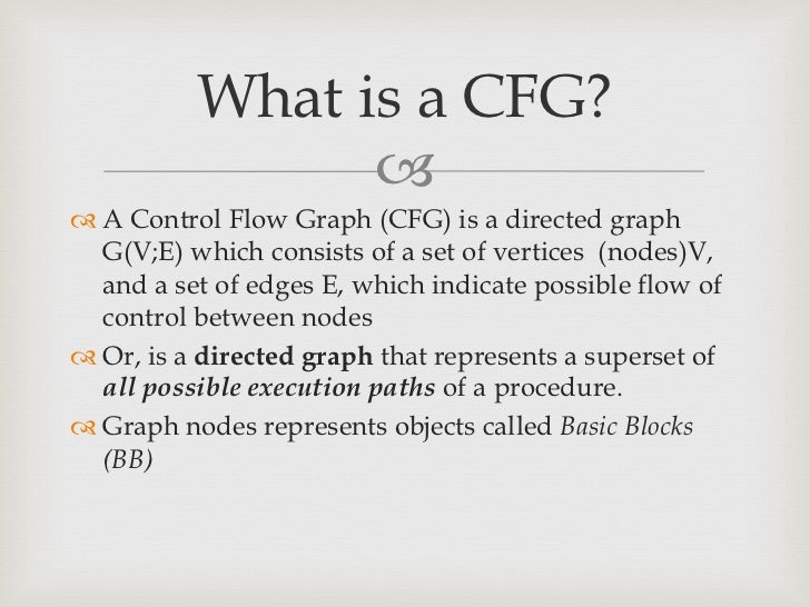 control flow graph