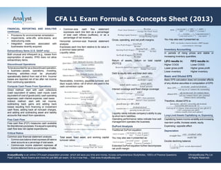 Cfa l1 exam formula & concepts sheet 2013