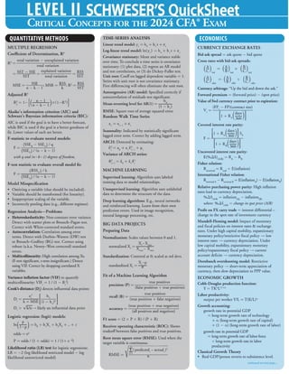 CFA 2024 SCH L2 QS for exam preparations | PDF