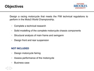 Design of a Moto3 Racing Motorcycle | PDF
