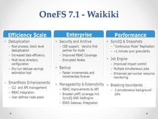 OneFS 7.1 - Waikiki
 
