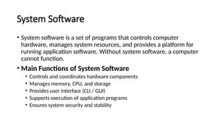 Comprehensive Overview of Computer Software: Types, Functions, and ...