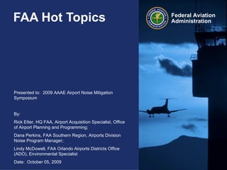 FAA Hot Topics 