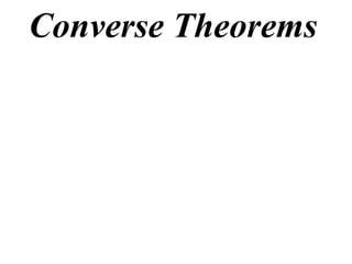 Converse Theorems 