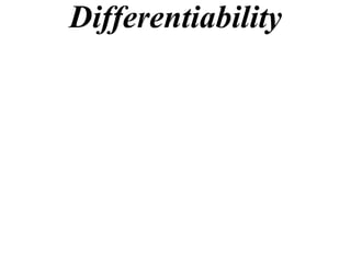 Differentiability 