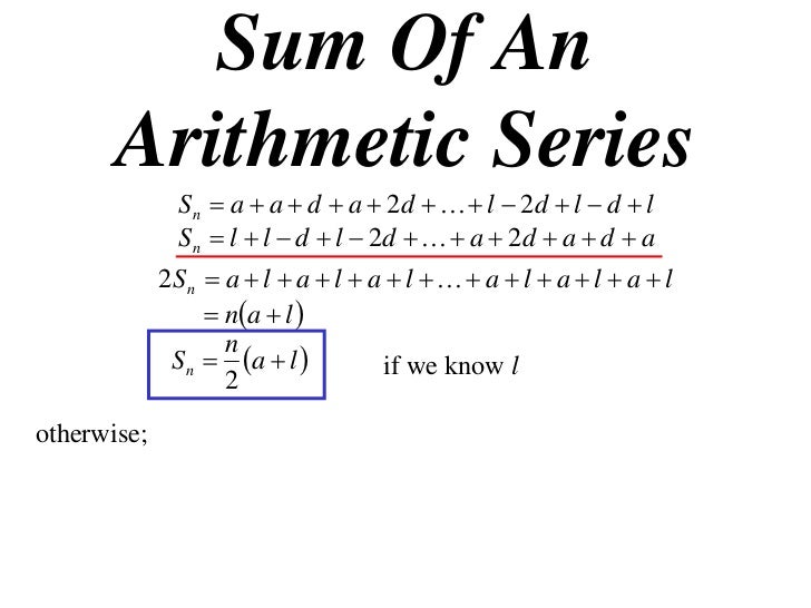 11x1 T10 05 Sum Of An Arithmetic Series