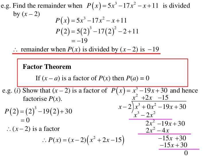 11x1 T13 04 Polynomial Theorems 11x1 T13 04 Polynomial Theorems