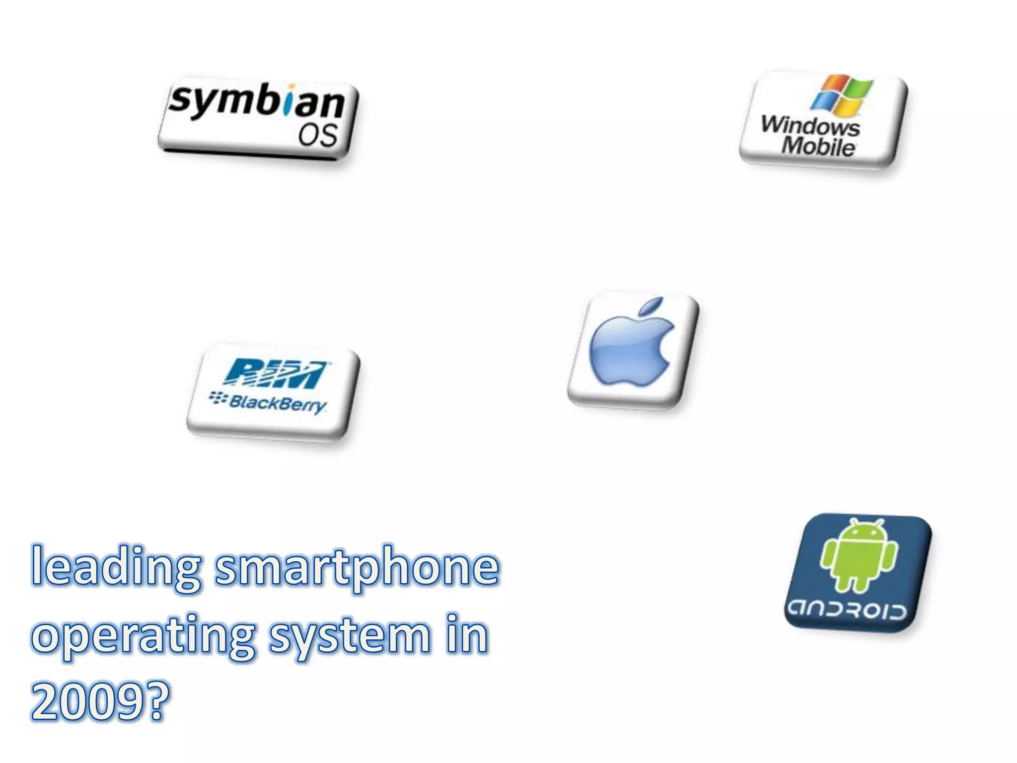 leading smartphone operating system in 2009?