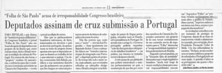 Deputados assinam de cruz submissão a Portugal