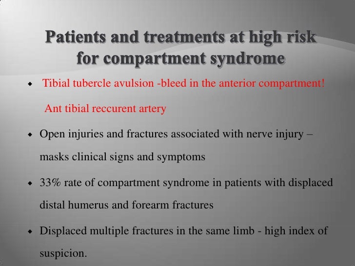 3 A’S Of Pediatric Compartment syndrome
