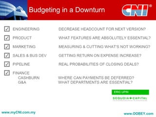 Budgeting in a Downturn




www.myCNI.com.my                      www.OOBEY.com
 