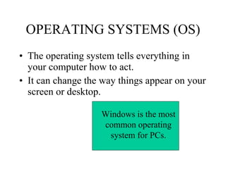 Computer Mit Basic Operating System computer basics | PPT