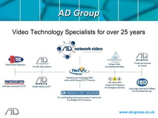 AD Group Video Technology Specialists for over 25 years  