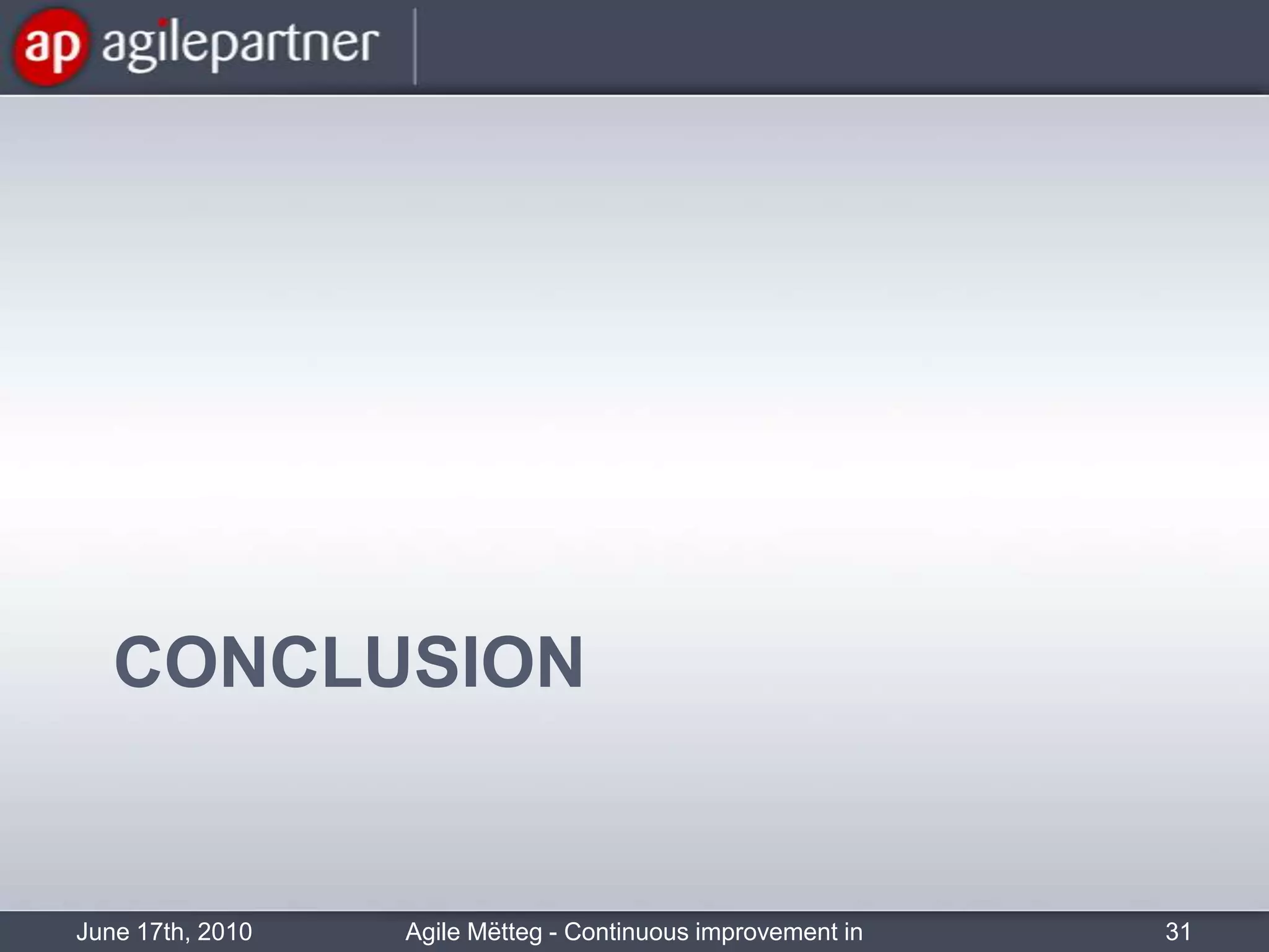 Agenda of the session