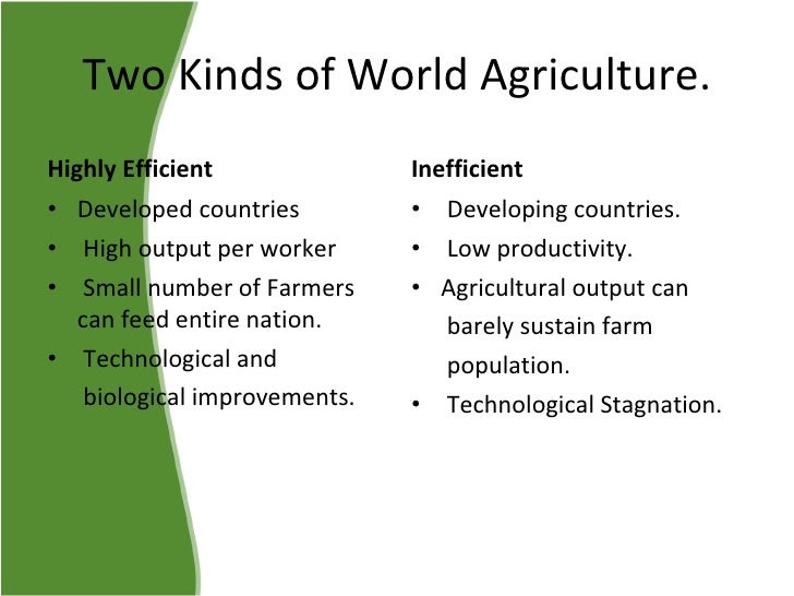 Agricultural Transformation and Rural Development