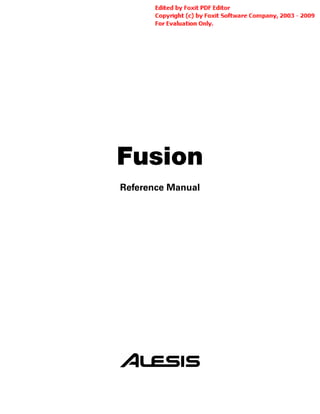 Fusion
Reference Manual
 