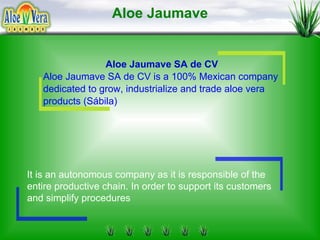 Aloe Jaumave S.A. de C.V. | PPT