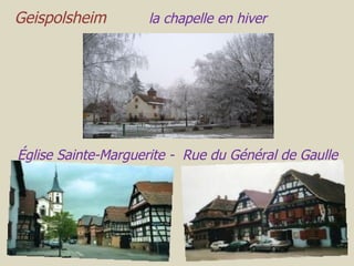 Geispolsheim  la   chapelle   en   hiver   Église Sainte-Marguerite -  Rue du Général de Gaulle 