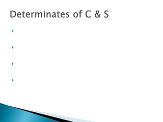 Determinates of C & S