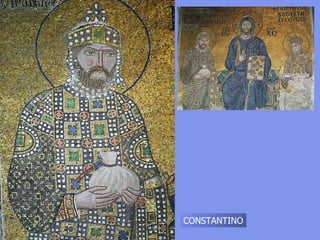 PANTOCRÁTOR



El mosaico ofrece unos
recursos decorativos muy
superiores a la pintura
debido a sus posibilidades
cromático-luminosas.
 
