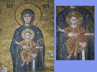 Justiniano
ofrece la
iglesia a la
Virgen
 