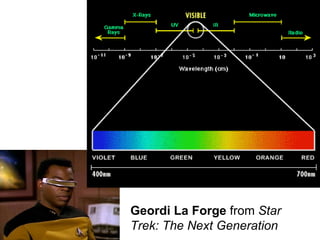 Geordi La Forge  from  Star Trek: The Next Generation   