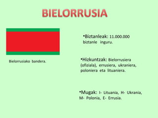 Bielorrusiako  bandera. ,[object Object],[object Object],[object Object]