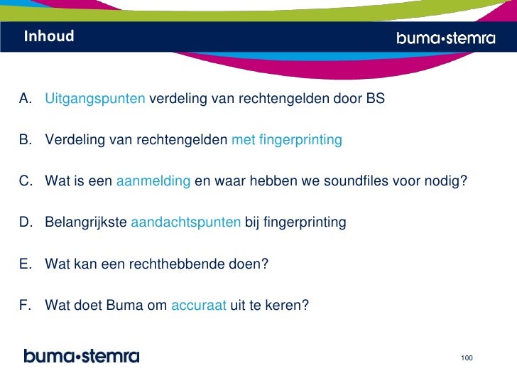 Buma Stemra Voor Leden Informatiedag 18mrt