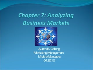 Auren B. Galang Marketing Management  Middle Managers 04.20.10 