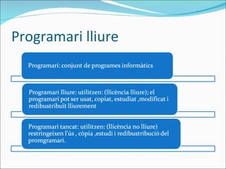 Programari lliure 