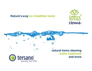 Nature’s way  to a   healthier home natural home cleaning water treatment  and more 