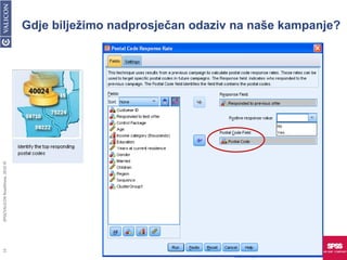 Gdje bilježimo nadprosječan odaziv na naše kampanje? SPSS/VALICON RoadShow, 2010 © 