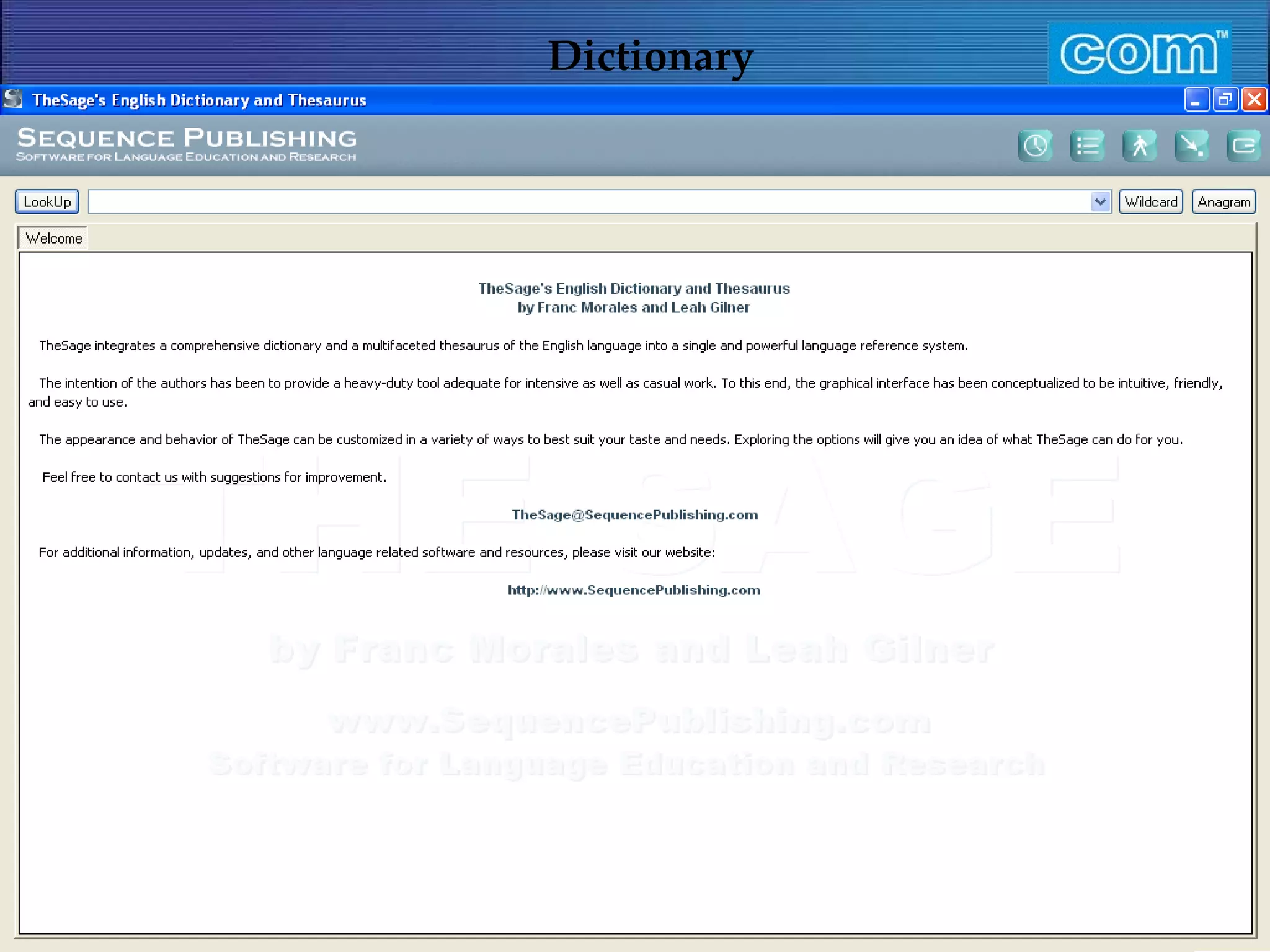 Characteristic of Com Automation  Dictionary 