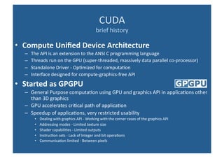 Introduction to parallel computing using CUDA | PPT