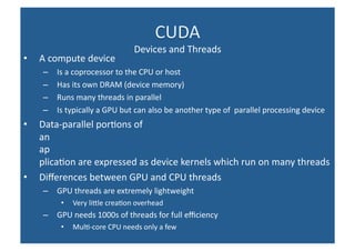 Introduction to parallel computing using CUDA | PPT