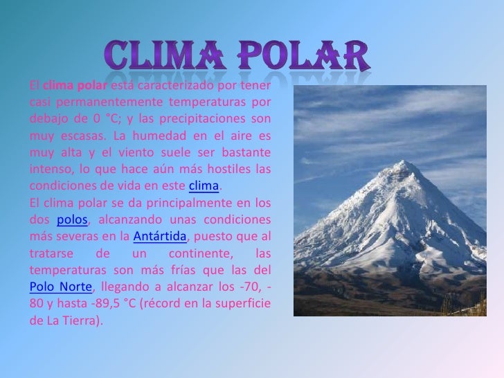 diapositivas sobre el clima