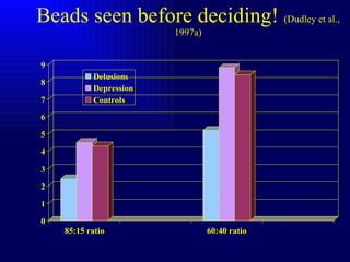 Beads seen before deciding!  (Dudley et al., 1997a) 