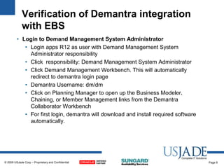 Demantra Installation,Configuration and Integration with EBusiness ...