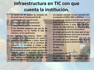 Han dejado de asistir a la institución educativa