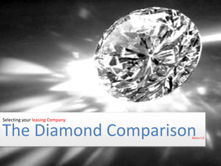 Selecting your leasing Company The Diamond Comparison Basics 1.0 